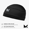 MISSION Cooling Helmet Liner Skull Cap - Cools When Wet Liner for Helmets and Hats - UPF 50 Sun Protection (Black)