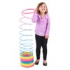 The Dreidel Company Jumbo Rainbow Plastic Coil Spring, Party Favor for Kids, Individually Wrapped, 7" (175mm) Spring (Single)