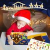 Cholemy 72 Pcs Christmas Nativity Stickers Make a Nativity Scene Sticker Kit for Kids Christmas Crafts DIY Jesus Birth Stickers Christian Cardboard Ornament for Xmas Supplies Religious Party Favor