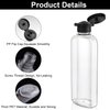 Wowang Travel Shampoo and Conditioner Bottles 7.7oz 3 Pack Leak Proof Squeeze Bottles with Flip Cap Refillable Containers Plastic Travel Toiletry Bottles for Lotion Shampoo Conditioner