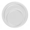 24 Plates 7" Paper Dessert Plates Wax Coated - White