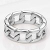 Stackable Rings Cuban Link Chain Ring Stainless Steel Men Gift Midi Rings Size 9 Chain Link Rings