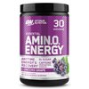 Optimum Nutrition Amino Energy - Pre Workout with Green Tea, BCAA, Amino Acids, Keto Friendly, Green Coffee Extract, Energy Powder - Concord Grape, 30 Servings
