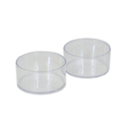 candlemakers Tea Light Clear Plastic Cups: 100 Cups