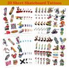 20Sheet Skateboard Sports Temporary Tattoos Stickers 240Pcs Party Decoration Supplies for Girls Boys Birthday Halloween Party Favors Goodie Bags Fillers Exchange Gifts School Prizes Game Rewards