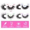 False Eyelashes Fluffy Lashes Mink 20MM Wispy Fake Eyelashes 4 Styles Mixed Strip 20 Pairs Eye Lashes Pack by Focipeysa