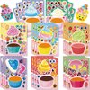 T-Antrix 24 Sheets Make Your Own Cupcake Stickers Make A Face Stickers for Kids Toddlers with DIY Craft Stickers Kids Party Favor Supplies Crafts
