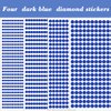 1799 Pcs 4 Sheets Rhinestone Stickers 3/4/5/6 mm Self Adhesive Rhinestones Gems for Face Eyes Makeup Hair Body (blue-3/4/5/6mm)
