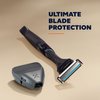 Dollar Shave Club Starter Set - Diamond Grip Razor Handle, 4 Blade Refills, and Razor Cover - Men's and Women's Precision Shaving Kit