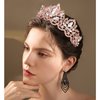 Exacoo Rose Gold Tiara Wedding Tiaras and Crowns for Women Rhinestone Queen Tiara for Women Princess Crown Birthday Tiara Headbands for Wedding Prom Bridal Party Halloween Costume Christmas
