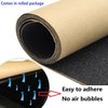 ZUEXT 11" x 50" Black Skateboard Grip Tape Sheet, 80 Grit Bubble Free Waterproof Scooter Grip Tape, Anti Slip Longboard Griptape, Sandpaper for Rollerboard Stairs Pedal Wheelchair Steps (125x27cm)