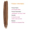 Mayloss 6 Packs/Lot (14/18/24/30) inch 1cm 20 Strands/Pack Thin 3X Box Braid Crochet Hair Extensionin Diameter 3X Synthetic Braid Hair Extensions Crochet Braids Hair Color(30Inch 27)