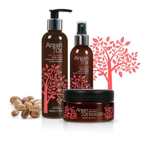 Body Drench Argan Oil Body Butter, Deeply Hydrating Cream for Dry Skin, Nourishing Moisturizer with Argan Oil for Soft, Smooth Skin, Luxurious Skincare, 8 oz, 1-Pack