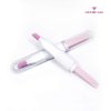 Ceramic Pusher Files for Nails, Manicure Fingernail Files with Cases, Professional Precision Filing Cuticle Remover, Manicure Stick, 2 pieces