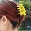 Caution Wet Floor Sign Hair Claw, Cleaning in Progress Hair Clips, Personalized Acetate Hair Claw for Women Yellow