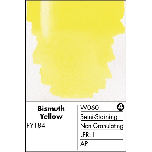 Grumbacher Finest Watercolor Paint, 14ml/0.47 oz., Bismuth Yellow (W060)