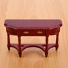 1 12 Scale Dollhouse Furniture, Miniature Dollhouse Furniture, Wooden Doll House Accessories And Furniture 1:12 Scale Dollhouse Half-Round Table Model for Children Home Adults Daughters