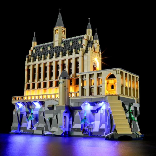 YEABRICKS LED Light for 76435 Harry Potter Hogwarts Castle Great Hall Building Blocks Model (Building Set NOT Included)
