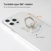 [2 Pack] Transparent Finger Ring Cell Phone Ring Holder Stand,360 Degree Rotation and 180 Degree Adjustable Finger Ring Kickstand with Polished Electroplated Phone Grip-Cats