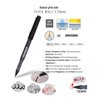 OHTO Fude Ballpoint Pen Extra Bold, 1.5mm, black ink, 5 pens per Pack (Japan import) [Komainu-Dou Original Package]