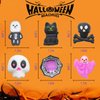 LAHAND 50 Pcs Halloween Party Favors Mochi Squishy Toy,Mini Squishies Cute Squeeze Toy Stress Reliever Anxiety Packs for Boys and Girls