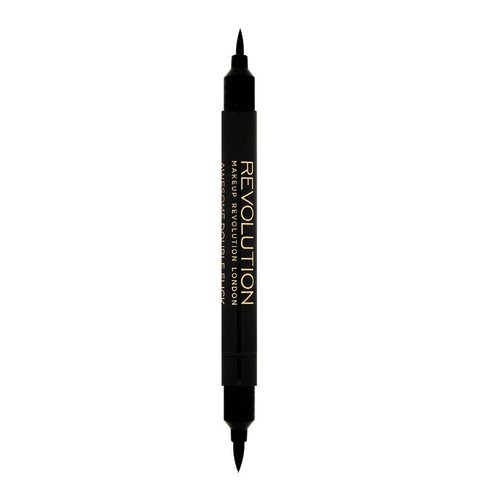 Revolution Thick & Thin Dual Liquid Eyeliner, Dual Ended Eyeliner Pen, Highly Pigmented & Last All Day Long, Cruelty-Free, 5g