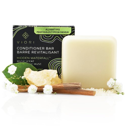 VIORI Hidden Waterfall Conditioner Bar Made with Rice Water - Handcrafted All Natural Organic Conditioner