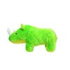 MIGHTY- Safari Rhino - Squeaker-Multiple Layers. Made Durable, Strong & Tough. Interactive Play Dog Toy (Tug, Toss & Fetch). Machine Washable & It Floats. (Regular 2 Pack)