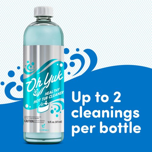 Oh Yuk Healthy Hot Tub Cleaner, The Most Effective Hot Tub Cleaner for Indoor and Outdoor Hot Tubs and Spas - 16 Ounces
