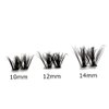 Starbesign Lashes Individual Lash Clusters, DIY Lash Extensions, 132 Segments, C Curl, Mixed Length 10-12-14mm (DIY Everyday)