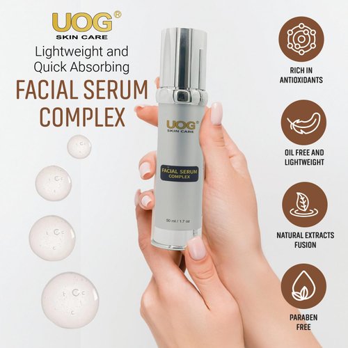 UOG Face Serum Complex – Hydrating & Firming Formula, Improves Skin Tone, Lifts & Firms Face, Neck, Jawline; Reduces Fine Lines, Wrinkles, Age Spots, Advanced Skin Care. Face Cream. 30ml/1.0oz