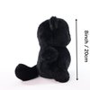 Sew Butiful 8" Black Cat Stuffed Animals Plush, Cute Plushie for Animal Themed Parties Teacher Student Award, Animal Toys for Baby, Boy, Girls, Great for Nursery, Room Decor, Bed