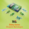BioSwiss Bandages, Baby Dino Shaped Self Adhesive Bandage, Latex Free Sterile Wound Care, 24 Count