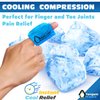 Finger and Toe Cold Gel Ice Pack, Reusable Cryotherapy Compression Sleeve for Injuries, Arthritis, Tendonitis, Gout, or Sprains, No-Toxins and Latex Free.