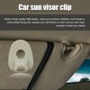 Dickno 2 PCS Car Sun Visor Clips, Auto Interior Sun Visor Support Clip Retainer Replacement Compatible with Liberty 2005-2012 Nitro 2008-2012, OEM Number 1AR26BD1AA 1AR26DW1AA