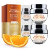 Clear Beauty Vitamin C & Collagen Day/Night Moisturizer - Restore & Brighten Skin Tone, Moisturizing, Firming Anti-Aging Cream - Korean Skin Care Duo Set Value Pack