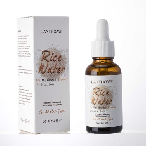 Rice Water for Hair Growth, 1.01oz Rice Water Hair Serum - Fermented Rice Water Shampoo and Conditioner Rich In Vitamins B1 and B2, Moisturizing, Nourishing, Smooth Hair (Essence)