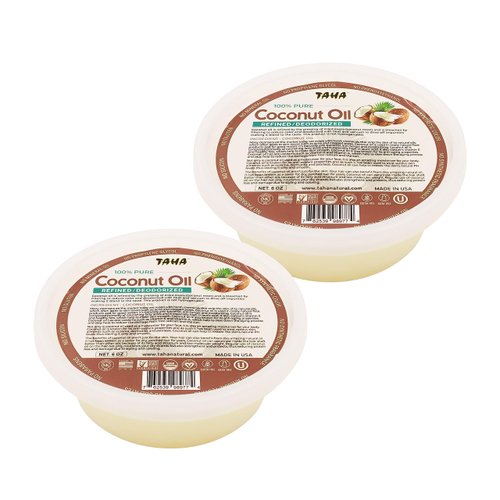 Taha Natural Coconut Oil, Refined, All-in-One Nourishment for Hair &amp; Body, Protecting &amp; Moisturiz...