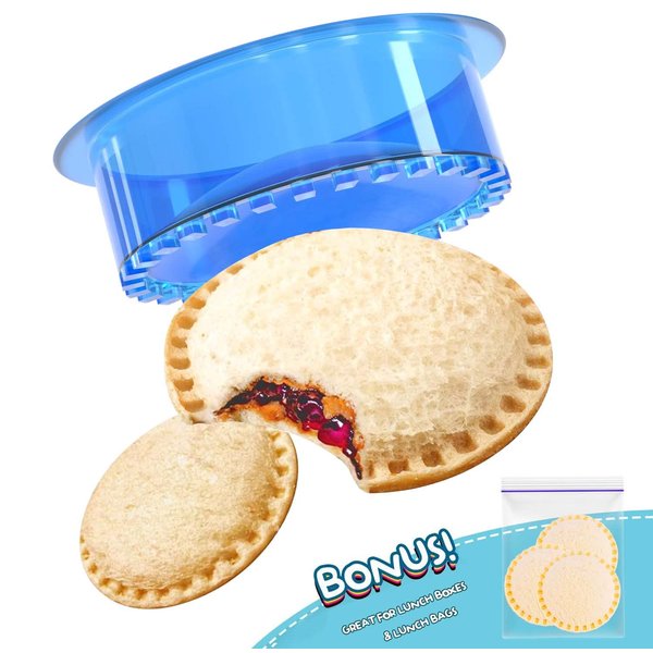 darsun Sandwich Cutter and Sealer, 5 PCS Sandwich Cutter for Kids, Decruster Sandwich Maker Press Crimper DIY Jelly Crustless Sandwich Bread Cookie Cutter for Children Boys Girls