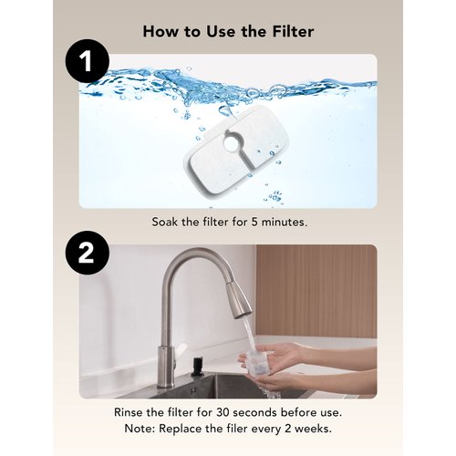 PETLIBRO 8 Packs Replacement Filters for Dockstream Cat Water Fountain PLWF005 PLWF115 PLWF105, 4 Months Set of Replacement Filters for Ultra Quiet Pet Water Fountain