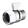 Carvedexquisitely Shower Head shutoff Valve,100% Solid Brass shutoff Valve for shower head,Water Flow Control Valve,Water Pressure Regulator G1/2