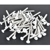60 pcs # 8 X 1 1/2" White Screws White pan Head Machine Screws White rv Screws Twinfast Thread Cargo RV Zinc Plated Corrosion Resistance #2 Phillips Bit with Screw Bit