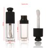 COSIDEA 18PCS Empty 8ML Square clear Lip Gloss Tube Black big doe foot wand lipgloss tubes for Lip oil tint bottles container
