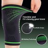 Knee Compression Sleeve, Knee Brace with Non-Slip Silicone Strips, Medical-Grade Compression Knee Support for Pain Relief, ACL, MCL Arthritis Meniscus Tear Recovery , Breathable Knee Brace for Running, Working Out, Cross Fit Training, Single