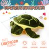 Civaner Turtle Stuffed Animals Sea Turtle Plush, Giant Stuffed Turtle, Plush Pillow Toys, Tortoise Plush Toys Doll for Birthday Christmas Thanksgiving Day Halloween(12 Inches)