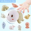 AMCHSURI Bath Toys for Babies 6-12 Months,10 PCS Mold Free Baby Bath Toys Ocean Animals Bathtub Float Toy for Water Play Kids Preschool Education Toy Christmas Birthday Baby Gifts