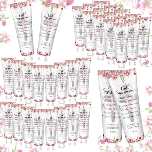 Siifert 24 Pcs Christmas Mini Lotions Bulk Holiday Body Lotion Scented Bulk Travel Size Lotion Stocking Stuffers for Adults Women Christmas Appreciation Gift for Coworkers