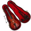 Dselvgvu Wooden Miniature Cello with Stand, Bow and Case Mini Musical Instrument Replica Dollhouse Accessories Model Home Decoration and Christmas Gift (5.51"x1.97"x0.63")