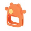 Nuby Silicone Wrist Teething Mitten - Baby Teether Ring - 3+ Months - Coral Bear