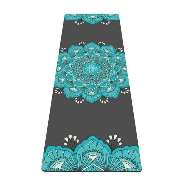 nuveti Yoga Mat Print Extra Thick TPE Non Slip Fitness Exercise Mat with Carrying Bag,72"x24" Extra Thick 6MM Exercise & Workout Mat for Yoga, Pilates Fitness and Floor Exercises